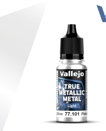 Vallejo Maling True Metallic Metal: Light Sterling Silver 18ml
