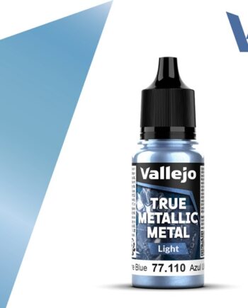 Vallejo Maling True Metallic Metal: Light Ultramarine Blue 18ml
