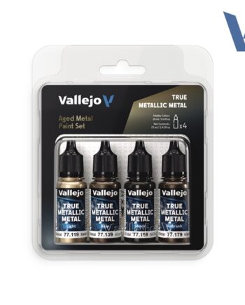 Vallejo Maling True Metallic Metal: Paint Set Aged Metal    Colors