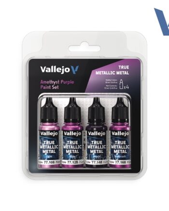 Vallejo Maling True Metallic Metal: Paint Set Amethyst Purple    Colors