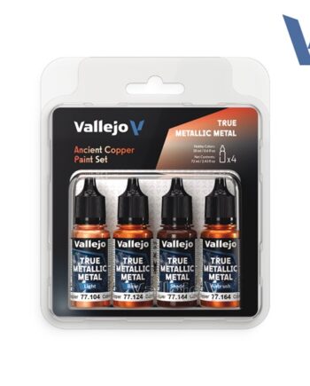 Vallejo Maling True Metallic Metal: Paint Set Ancient Copper    Colors
