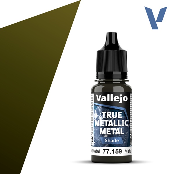 Vallejo Maling True Metallic Metal: Shade Aged Metal 18ml