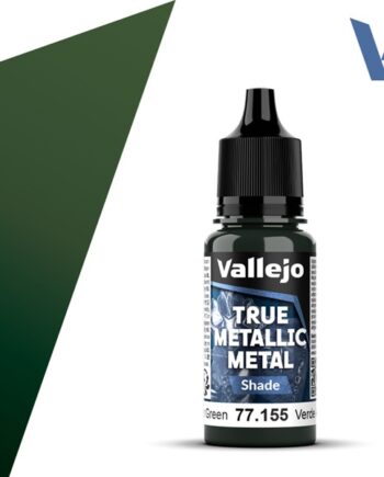 Vallejo Maling True Metallic Metal: Shade Amber Green 18ml