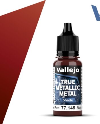 Vallejo Maling True Metallic Metal: Shade Forged Red 18ml