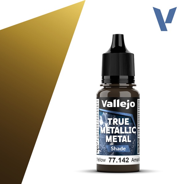 Vallejo Maling True Metallic Metal: Shade Radiant Yellow 18ml