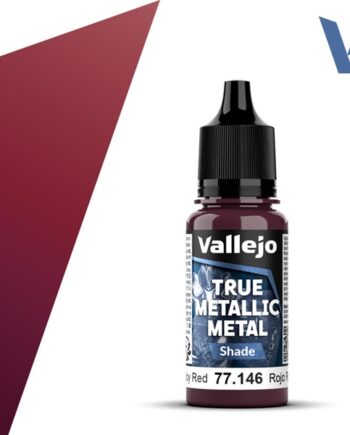 Vallejo Maling True Metallic Metal: Shade Ruby Red 18ml