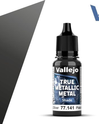 Vallejo Maling True Metallic Metal: Shade Sterling Silver 18ml