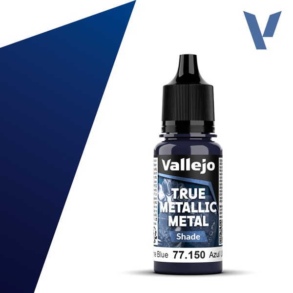 Vallejo Maling True Metallic Metal: Shade Ultramarine Blue 18ml