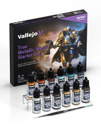 Vallejo Maling True Metallic Metal: Starter Set  12 Colors