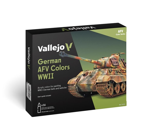 Vallejo Model Color: Paint Set Wwii German Afv Colors  16 Colors