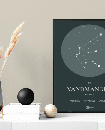 Vandmanden Stjernetegn Plakat Skovgrøn 60 84 Cm  A1