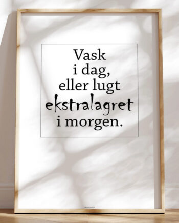 Vask   Dag Vaskeplakat