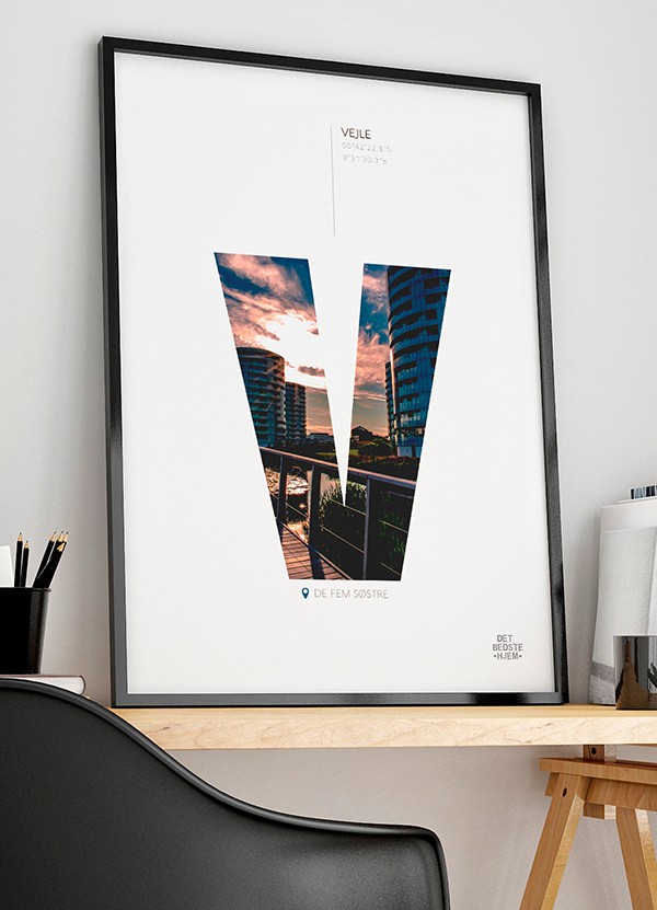 Vejle Plakat De Fem Søstre 21 29 A4 Kr 199 -