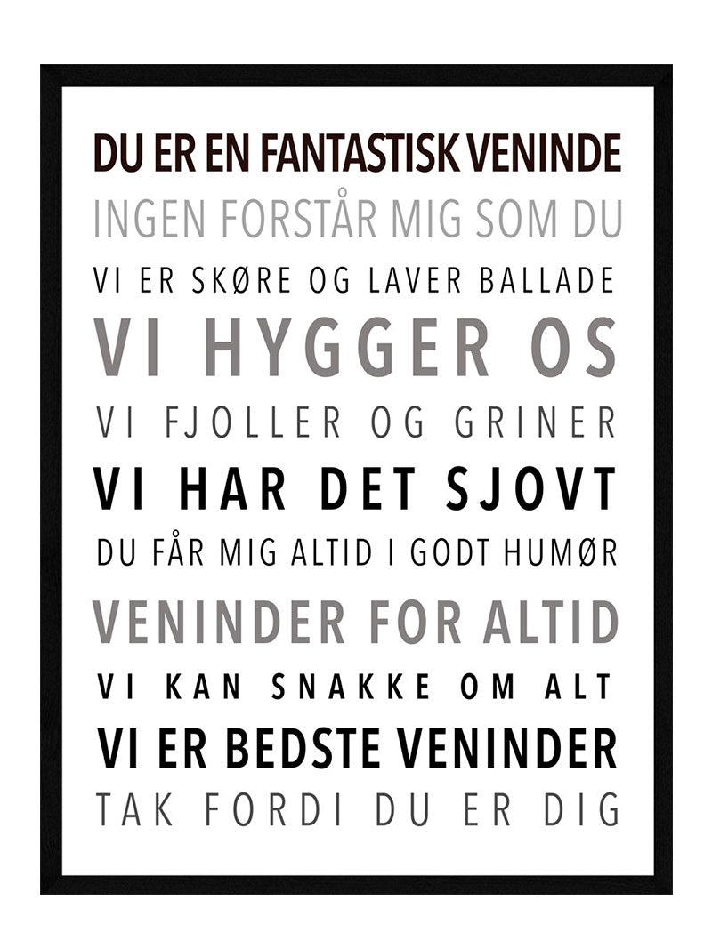 Veninde Plakat