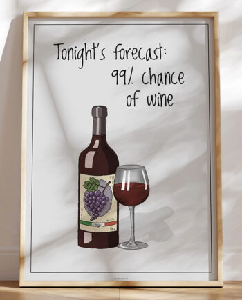 Vinplakat Tonight   Forecast