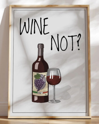 Vinplakat Wine Not