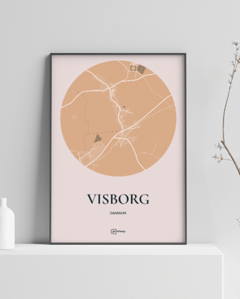 Visborg Plakaten Rundt Kort Guld 70 100 Cm  B1
