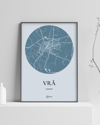 Vrå Plakaten Rundt Kort Havblå 70 100 Cm  B1