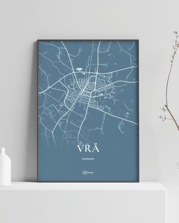 Vrå Plakaten Fuldt Kort Havblå 70 100 Cm  B1