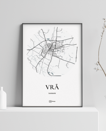 Vrå Plakaten Rundt Kort Hvid 70 100 Cm  B1