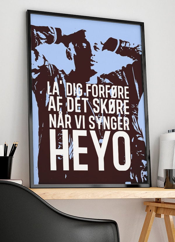 Wafande Plakat Heyo Blå 21 29 A4 Kr 199 -