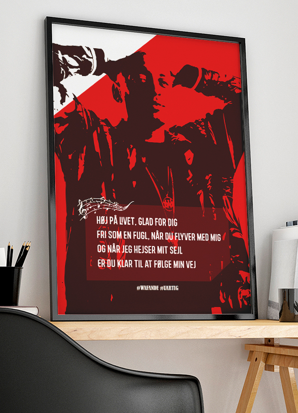Wafande Plakat Uartig 21 29 A4 Kr 199 -