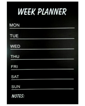 Wallsticker Tavle  Weekplanner Til Kridt  Inkl Kridt  60x45cm