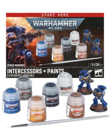 Warhammer Colour Space Marines: Intercessors   Paint Set 57170101002