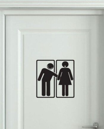 Wc Skilt   Lummer Wallsticker