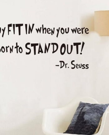 Why Fit In Wallsticker