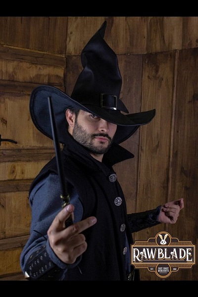 Wikka The Witch Hat Black Rawblade Medium Live Rollespil