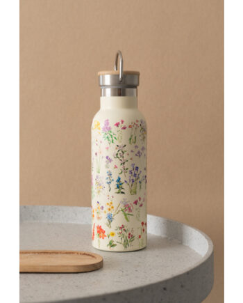 Wild Flowers Hot   Cold Metal Water Bottle 500ml