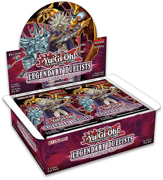 Yu-gi-oh  Booster Pakke Legendary Duelists: Rage Of Ra  1st Edition  Booster Display Box Med 36 Pakker