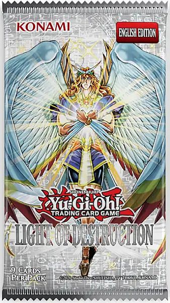 Yu-gi-oh  Booster Pakke Light Of Destruction  Unlimited  Booster Pack