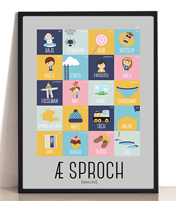 Sproch Grå Plakat 30   40
