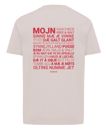 Sproch Lyserød  -shirt Med Rødt Tryk