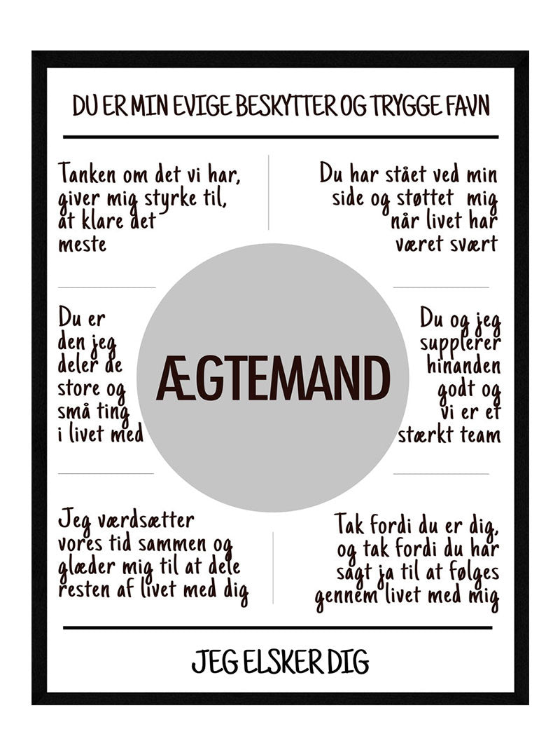 ægtemand Plakat