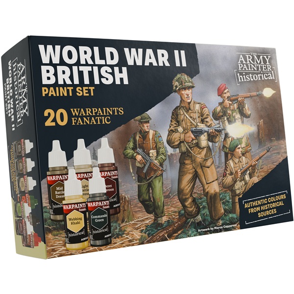 Army Painter Warpaints Historical  Warpaints Fanatic : World War Ii British Paint Set Wp8084