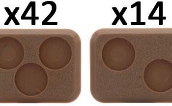 Baser Flames Of War Small Bases  With Figure Holes