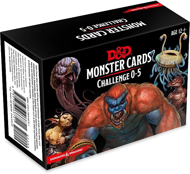 5e Tilbeh 195 184   Monster Cards Deck: Challenge  -  Dungeons And Dragons 5th Edition