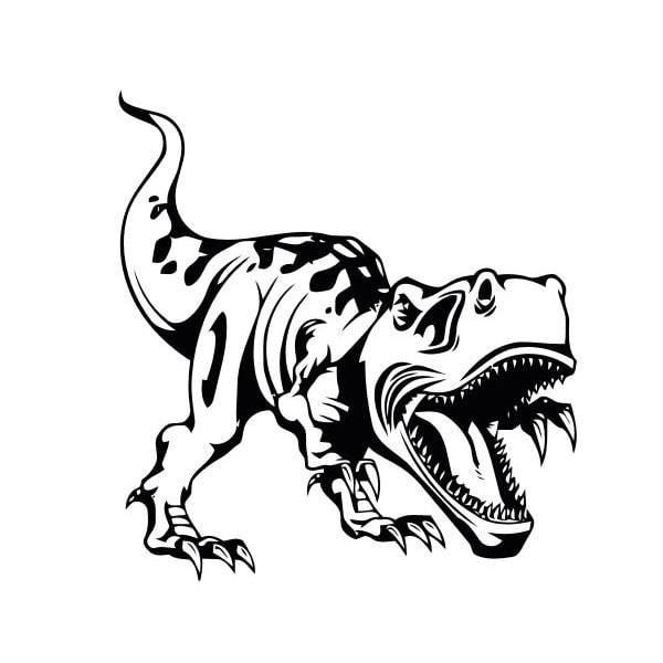 Dinosaurus Wallsticker Brølende -rex 42x45cm