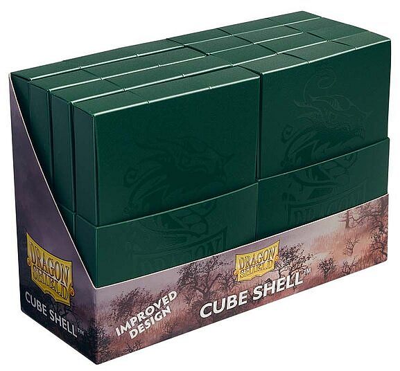 Dragon Shield Cube Shell Deck Box Forest Green Plads Til 8x20 Kort Lommer Dragonshield At-30551