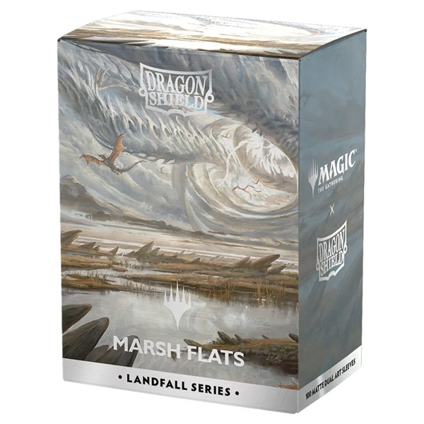 Dragon Shield Deck Protectors License Sleeves: Magic: The Gathering Landfall Series: Marsh Flats 100 Lommer Dragonshield Sleeves  At-16505