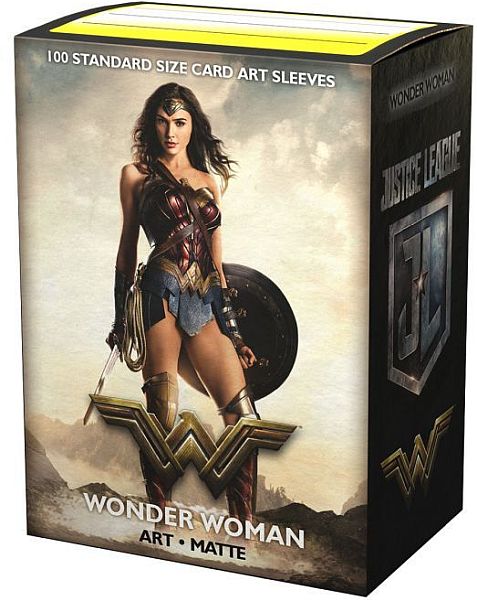 Dragon Shield Deck Protectors Matte Art Sleeves: Justice League Wonder Woman 100 Lommer Dragonshield Sleeves  At-16016