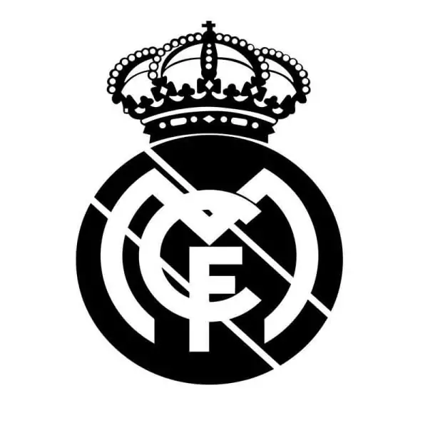 Fodbold Wallsticker Stort Real Madrid Logo 57x83cm