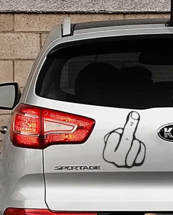 Fu   Finger Wallsticker