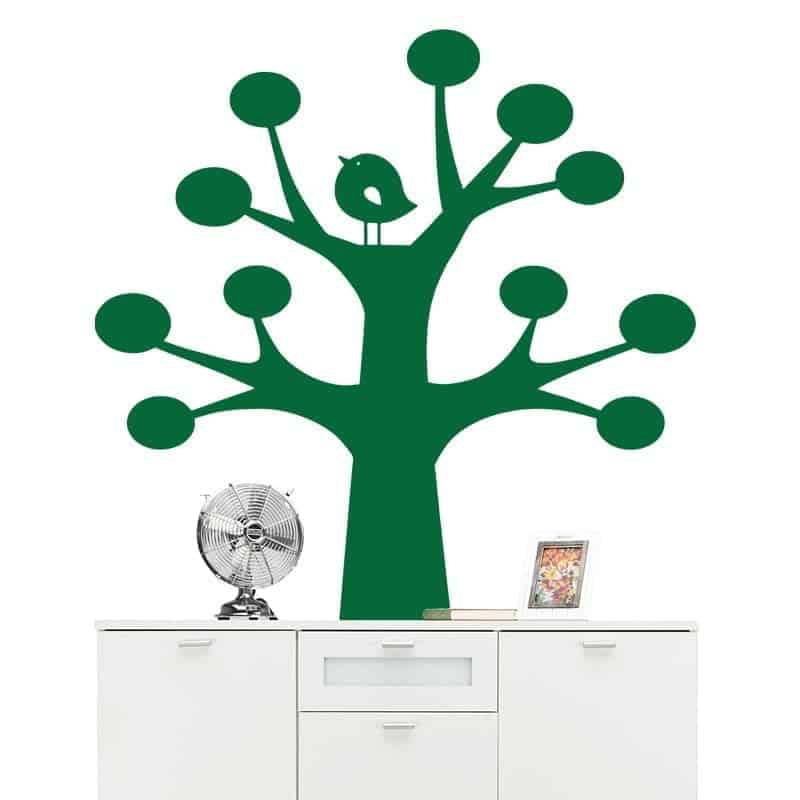 Fugl Træ Wallsticker