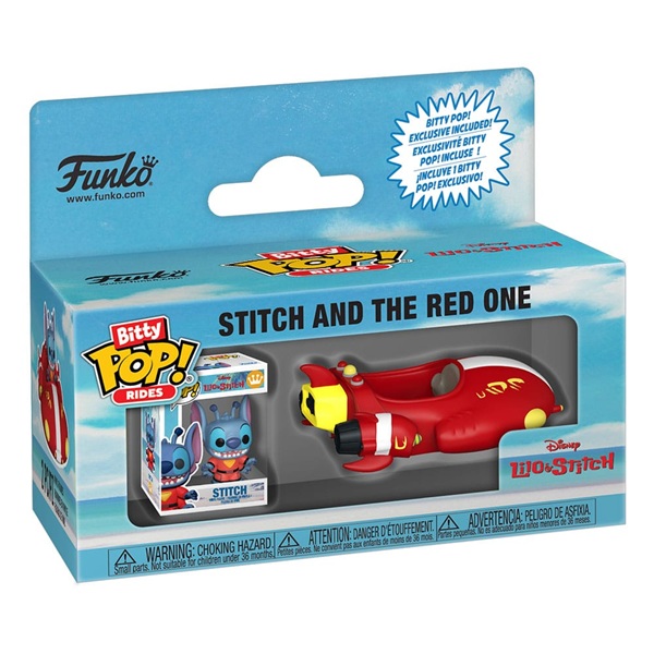 Funko Pocket Pop: Lilo   Stitch Stitch And The Red One Rides Vinyl Figure 2cm
