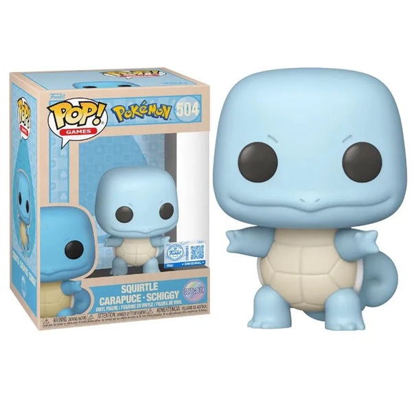 Funko Pop: Pokemon Squirtle  Sftclr   504 Games Vinyl Figure 9cm