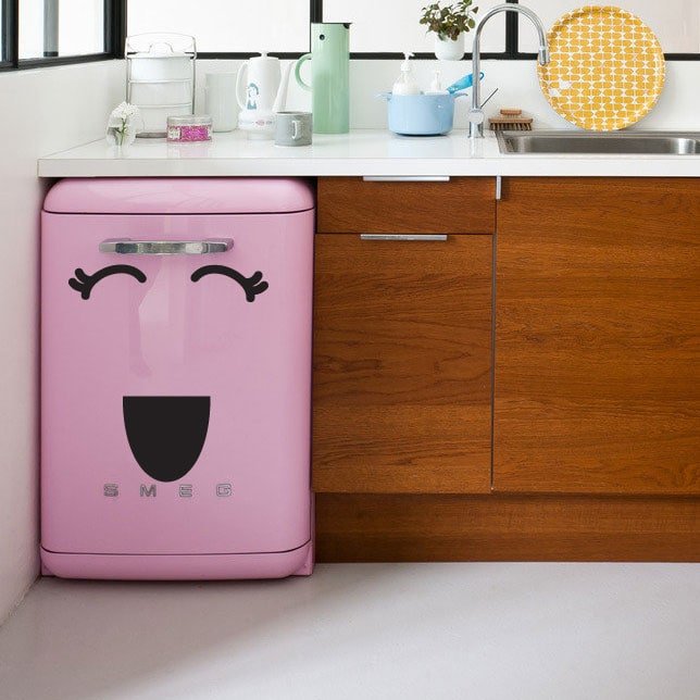 Glad Ansigt Wallsticker